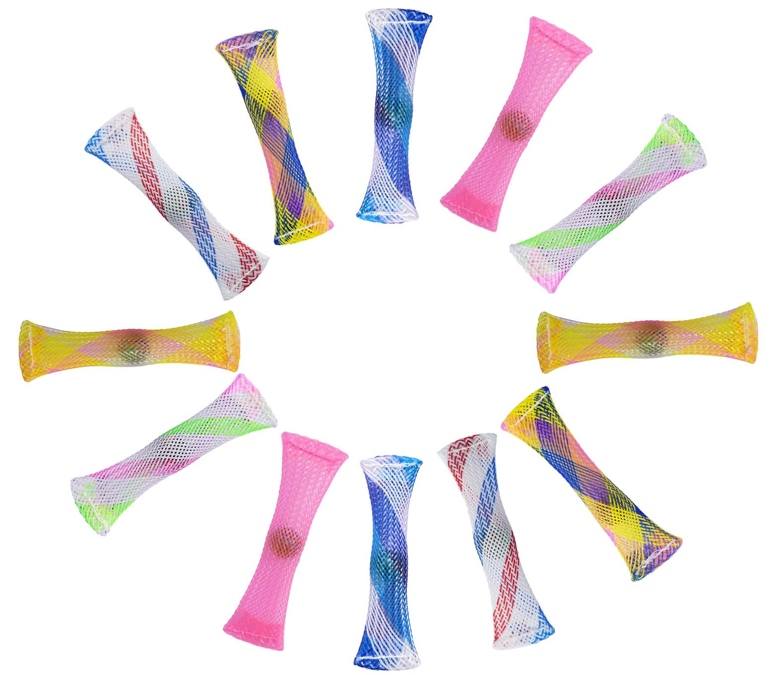 OaaXbbECco Fidget Toys Set-Stress Relief and Anti Anxiety Toys for Kids and Adults-Marble Mesh (12 Pieces) - 12 Pieces