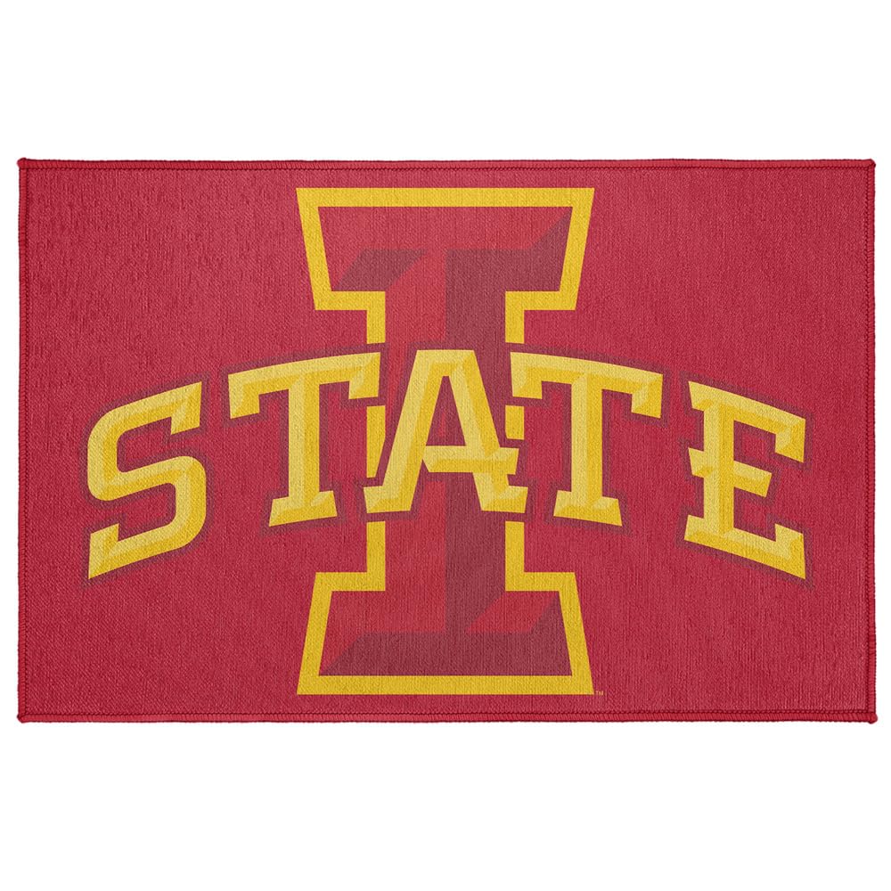 Campus Lab Iowa State University Anti-Slip Indoor Doormat, 20” x 31.5” Primary Mark, Floor Mat for Inside Entry Way/Back Door Garage Mudroom Home and