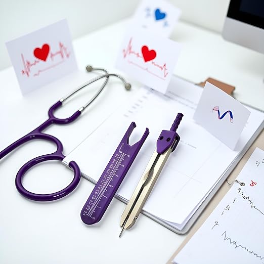 Calibrador para electrocardiograma púrpura miniatura 5