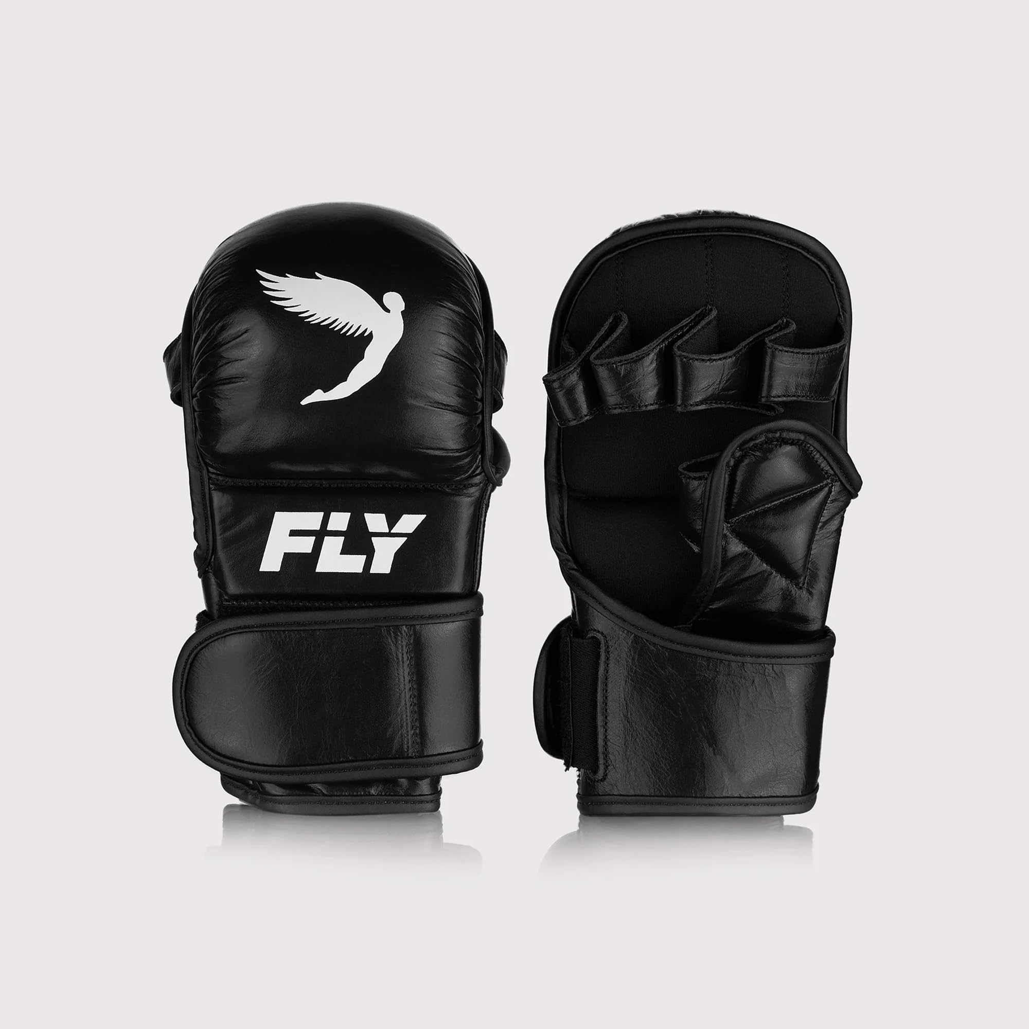 Fly Sports Premium Boxing and Martial Arts Equipment | MMA Gloves | Shadow 2.0 (Black, L)