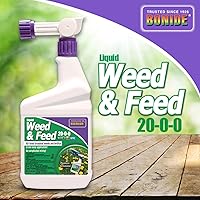 Vista 6 de Bonide Liquid Weed & Feed 20-0-0, 32 oz listo para rociar control de malezas y fertilizante para uso en césped y jardín al aire libre
