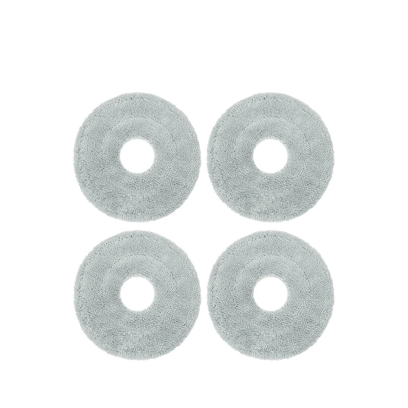 VIXWDRUTY Compatible For Ecovacs，Compatible For DEBOT，X1/X2/T10/T20/T30 MAX/PRO/T50/DEX86 Parts Main Roller Side Brush Filter Mop Cloth(C-4PCS)