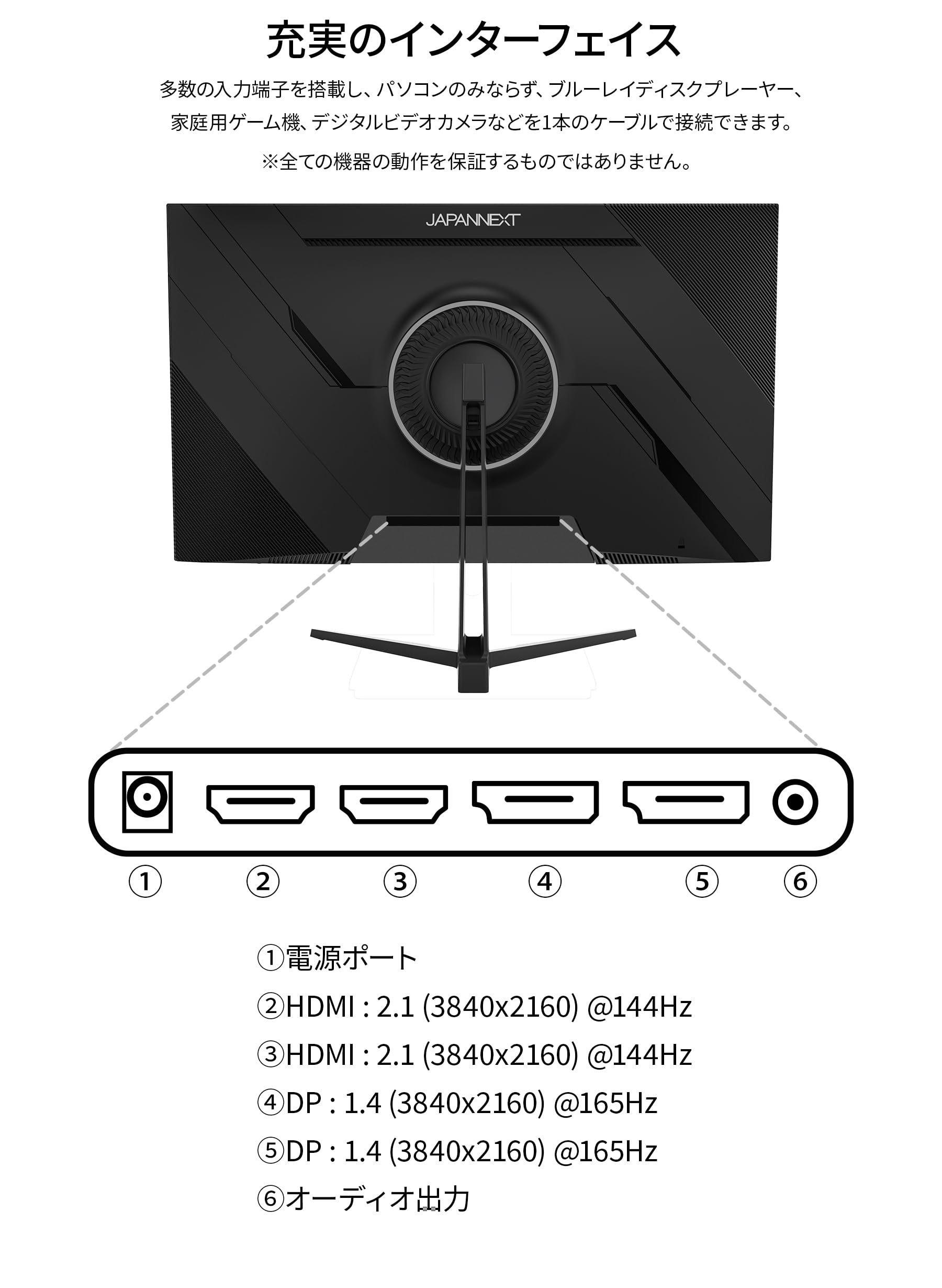 Amazon.co.jp: JAPANNEXT 27インチ FAST IPSパネル搭載 165Hz/1ms(MPRT