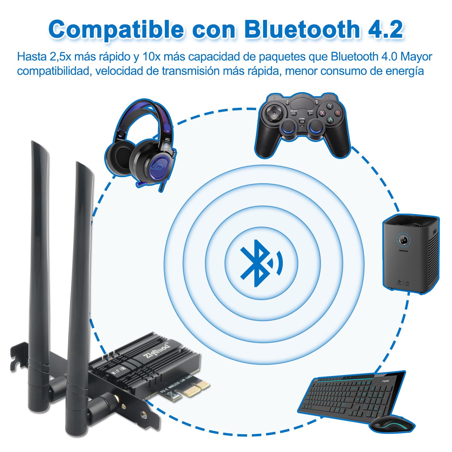 PC De Escritorio Gfast H-300 I8240W Core I3 8GB 240SSD Windows 10