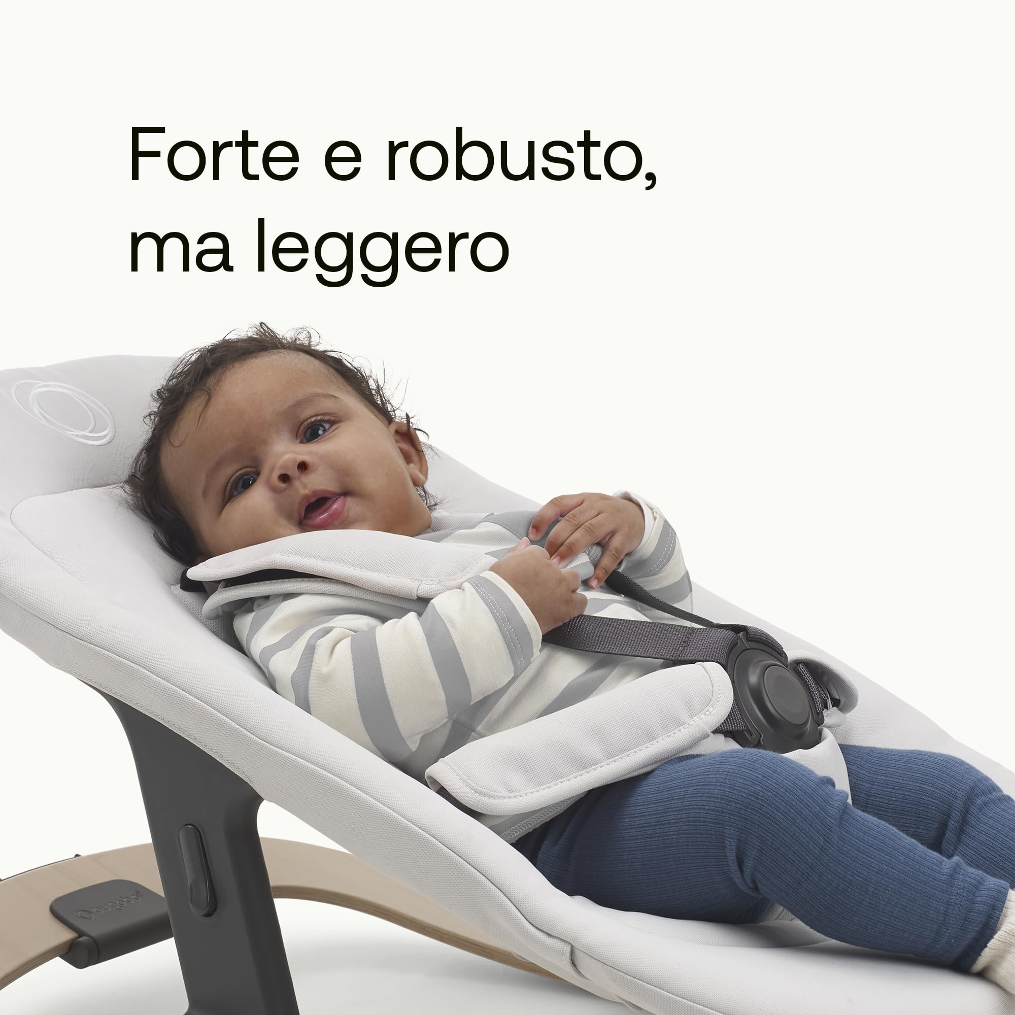 Bugaboo Giraffe Telaio a Dondolo Compatibile con il Set Neonato della Sedia Evolutiva Giraffe, Design Ergonomico, Elegante, Super Leggero, Realizzato in Legno di Faggio Certificato, Naturale