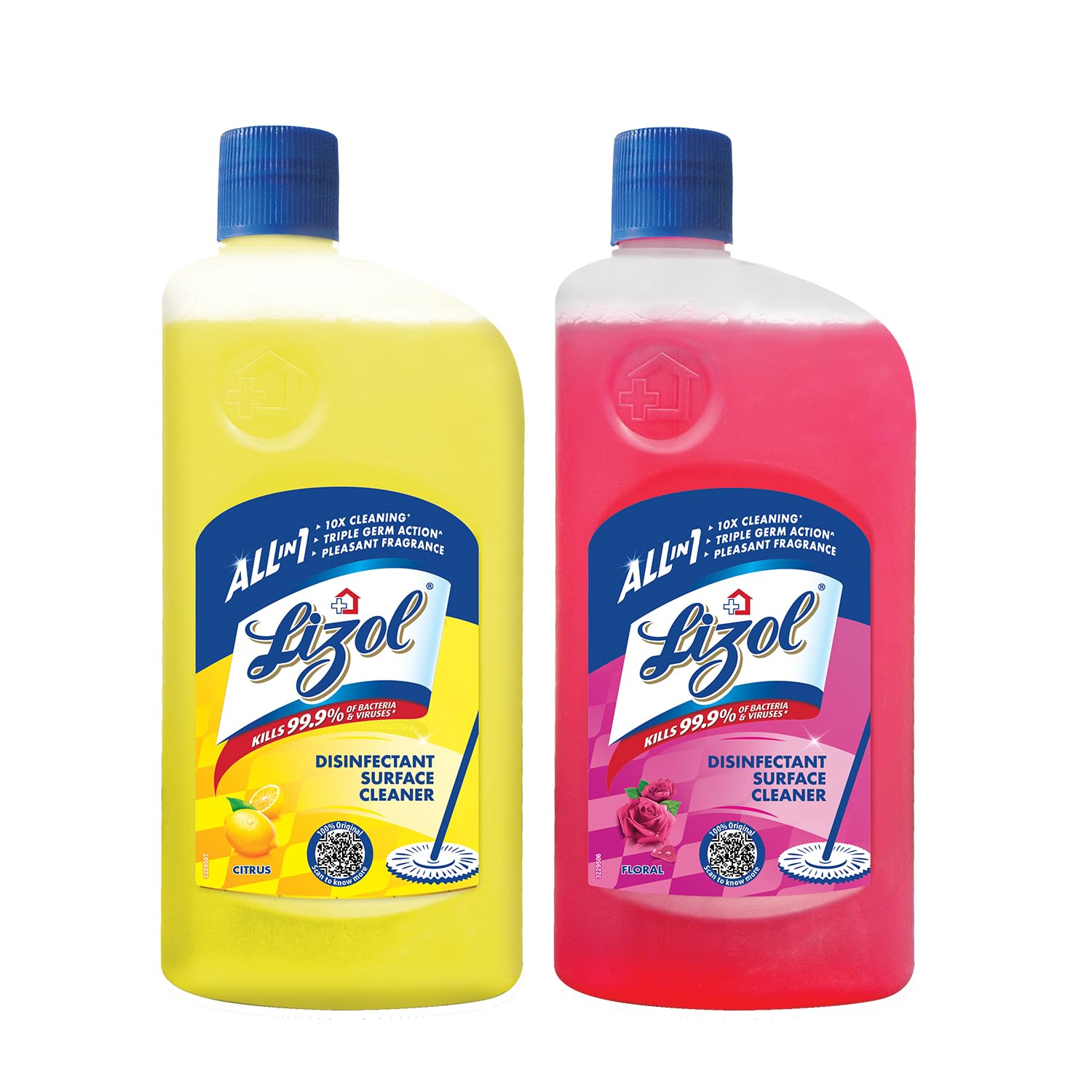 Lizol Disinfectant Floor Cleaner Combo (Citrus 625ml + Floral 625ml) (B0CDPGYYC6) Amazon Price History, Amazon Price Tracker
