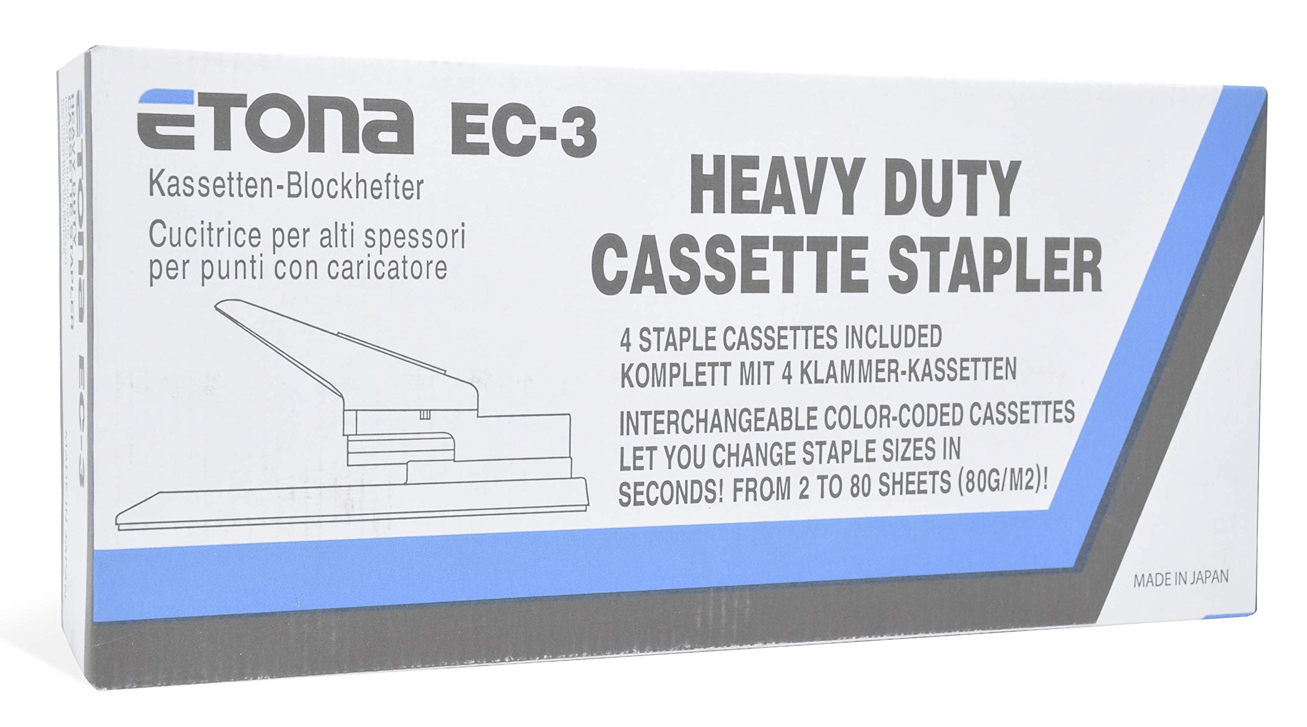 Dr. Gold 83051000 - Cartellina Etona EC-3; graffette colorate da 2 a 80 pagine; diverse graffette