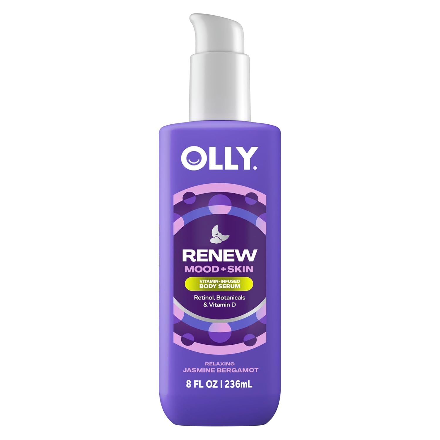 OLLY Renew Body Lotion-Serum with Vitamin D, Retinol & Botanicals – Nourishing Cleanser for Skin Barrier Repair, Deep Hydration, Jasmine Bergamot Scent, 8oz OLLY Renew Body Lotion-Serum with Vitamin D, Retinol & Botanicals – Nourishing Cleanser for Skin Barrier Repair, Deep Hydration, Jasmine Bergamot Scent, 8oz