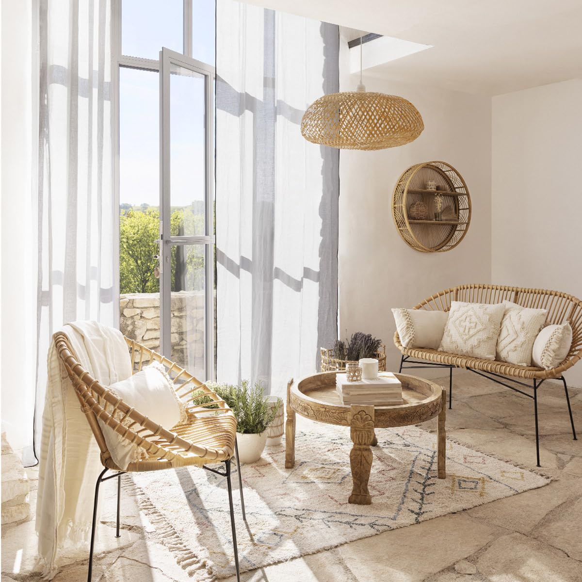 ATMOSPHERA CREATEUR D'INTERIEUR - Tavolino gypsy in legno di mango d51cm