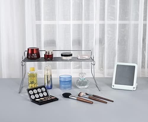Junchu Cherry Metal The Sink Vanity Organizer Storage Shelve 2 Pack, Bathroom Or Kitchen Sink Caddy Organizer Storage Racks (2 Chrome) #TOP1