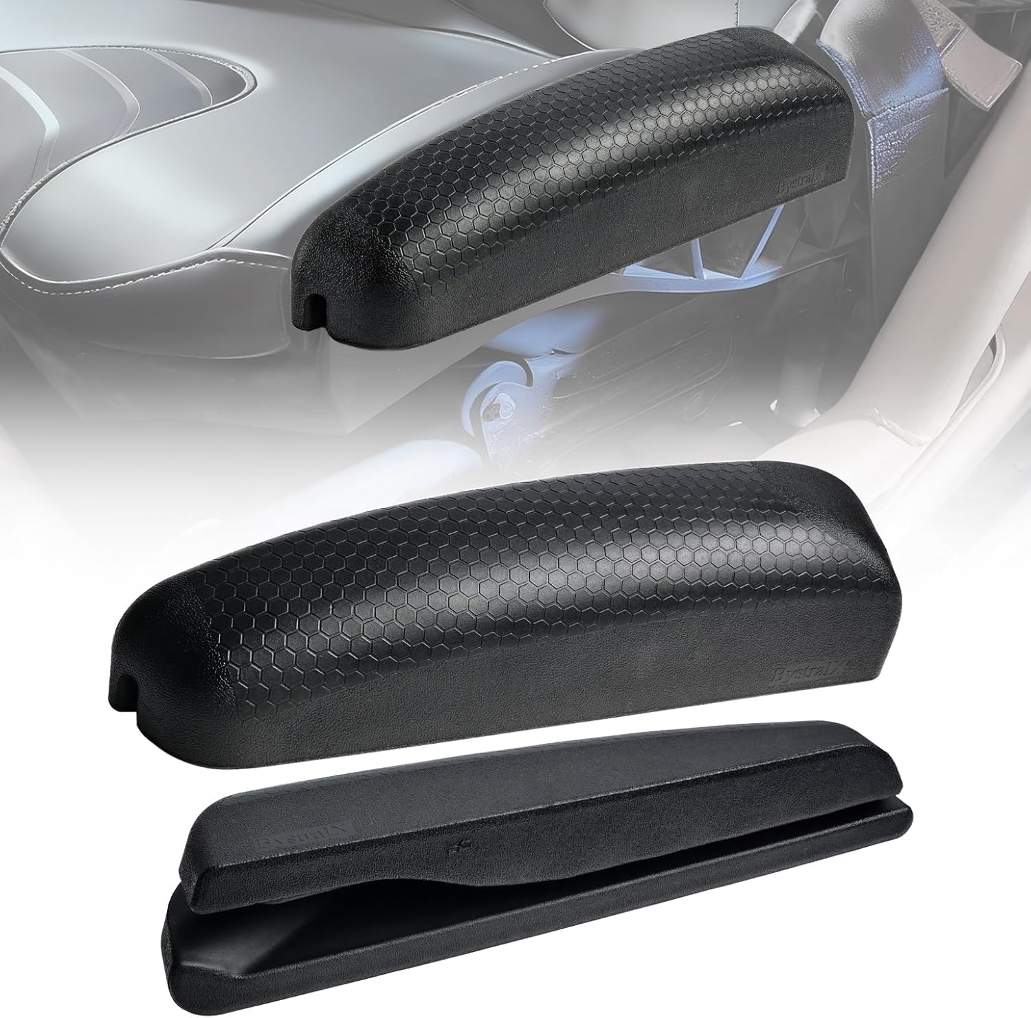 Seat Side Pad Assembly Compatible with 2017-2025 Can-Am Maverick X3 MAX and Maverick R, Seat Side Cushion for UTV Accessories, PU Foam Thigh Protection Comfort Pad(1 Pair)