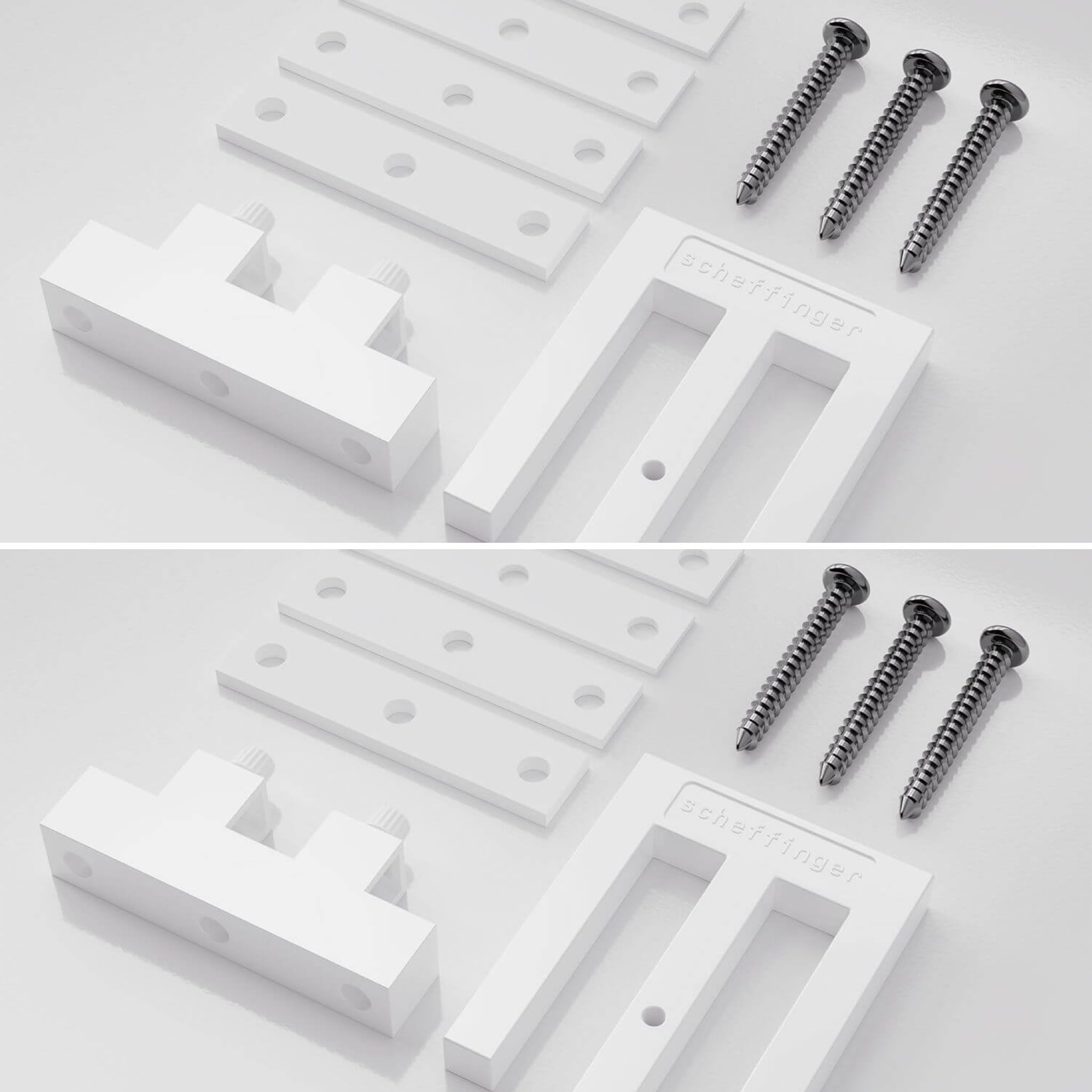 EM3 weiss, Fenstersicherung für Fenster oder Türen aus Kunststoff/Holz/Aluminium, Einbruchschutz DIN zertifiziert, hochwertiger massiver Stahl, 2er Set
