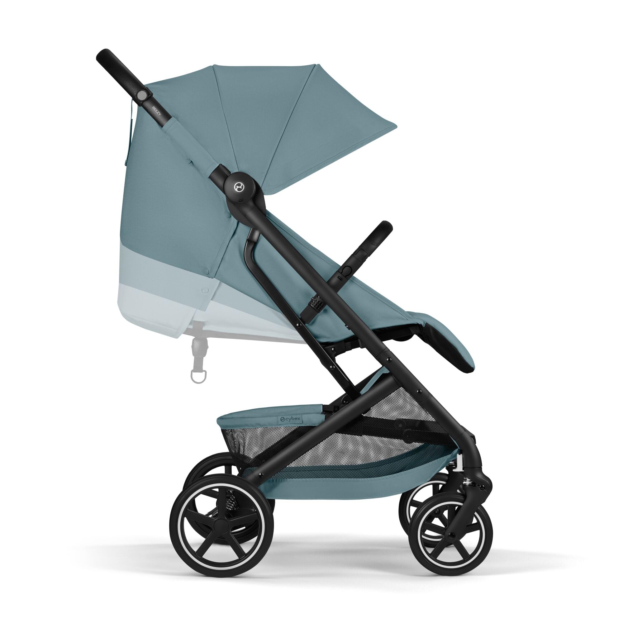 CYBEX Gold Wózek dziecięcy BEEZY z ergonomiczną pozycją leżącą, Od urodzenia do ok. 4 lat (maks. 22 kg), Kompaktowe składanie, Jednoręczny system pasów, Stormy Blue
