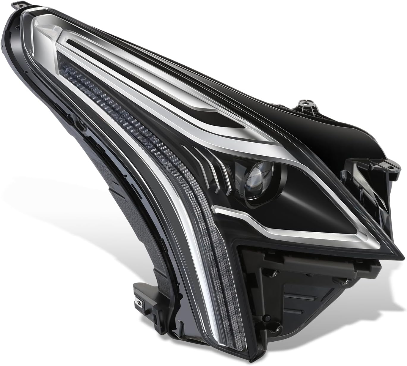 DNA MOTORING Right OE Style Headlight Compatible with 2017-2020 Cadillac XT5 LED Model, OEM-HL-0230-R