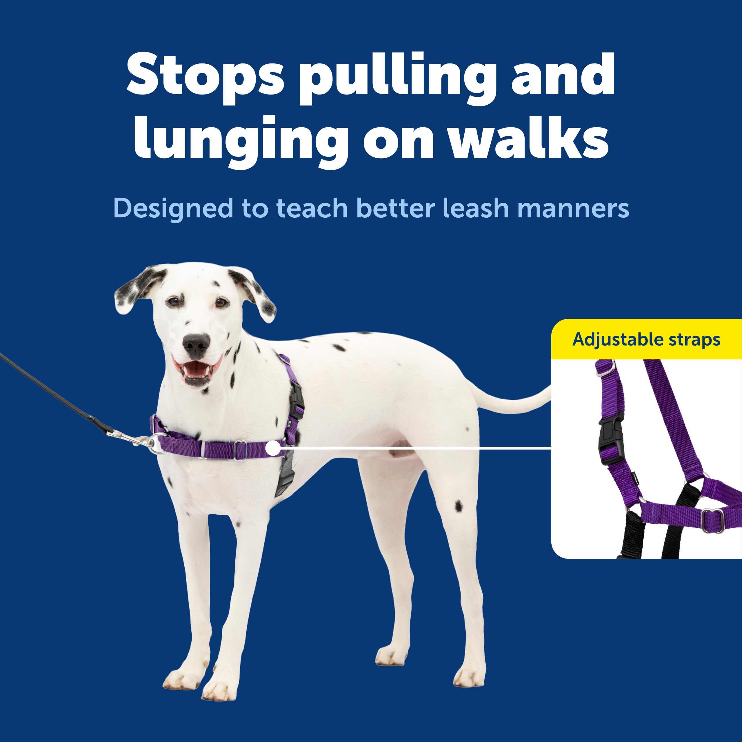 PetSafe Harnais pour Chien Easy Walk Comfort Anti-Traction - Harnais d'entraînement pour Une Meilleure Promenade - Design entièrement rembourré - Tissu Durable - Ajustement réglable à 5 Points