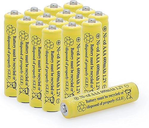 Miniatura 2 de BAOBIAN Ni-Cd AAA - Baterías recargables de 12 V 600 mAh triple A para luces solares al aire libre lámpara solar luz de jardín controles remotos