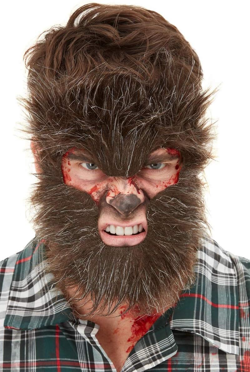Hairy Werewolf FX Half Mask