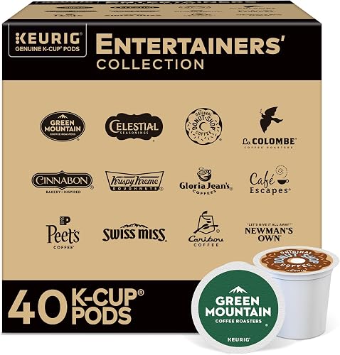 Entertainers Variety Pack, Keurig Single Serve K-Cup Pods, 40ct