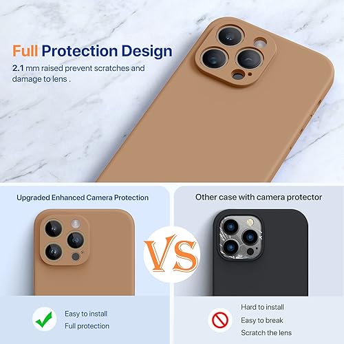 Miniatura 1570 de Miracase - Funda diseñada para iPhone 11 con protector de pantalla, funda de goma de silicona líquida, protección total contra caídas y a prueba