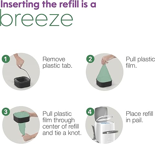 Miniatura 8 de Litter Genie Recargas ecológicas  Bolsas compostables para arena para gatos Jumbo 1 paquete  Hasta 4 meses de suministro en 1 cartucho