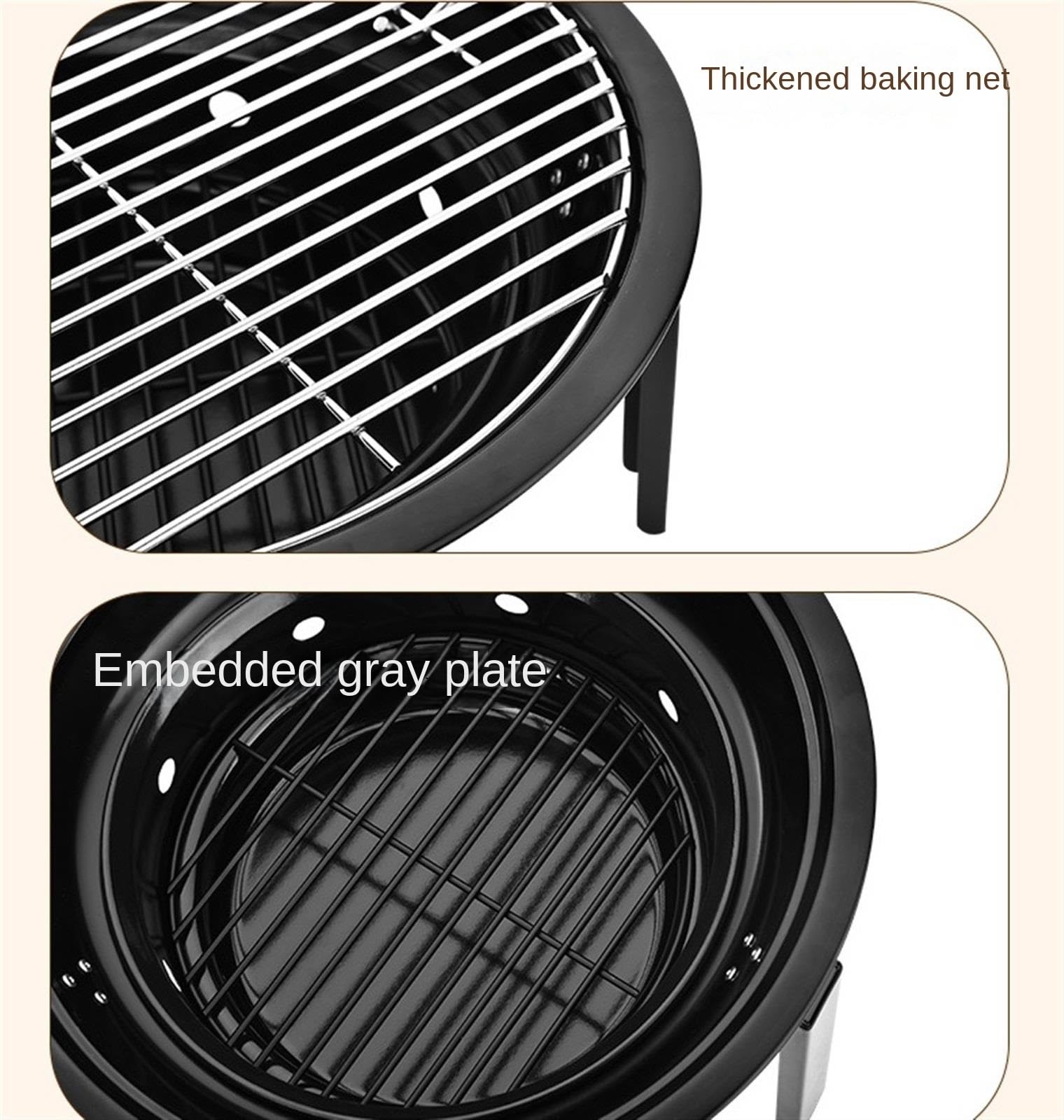 Grill na Węgiel Zewnętrzny Grill Węglowy Przenośny Grill Na Piknik Na Podwórku Grill Przenośny