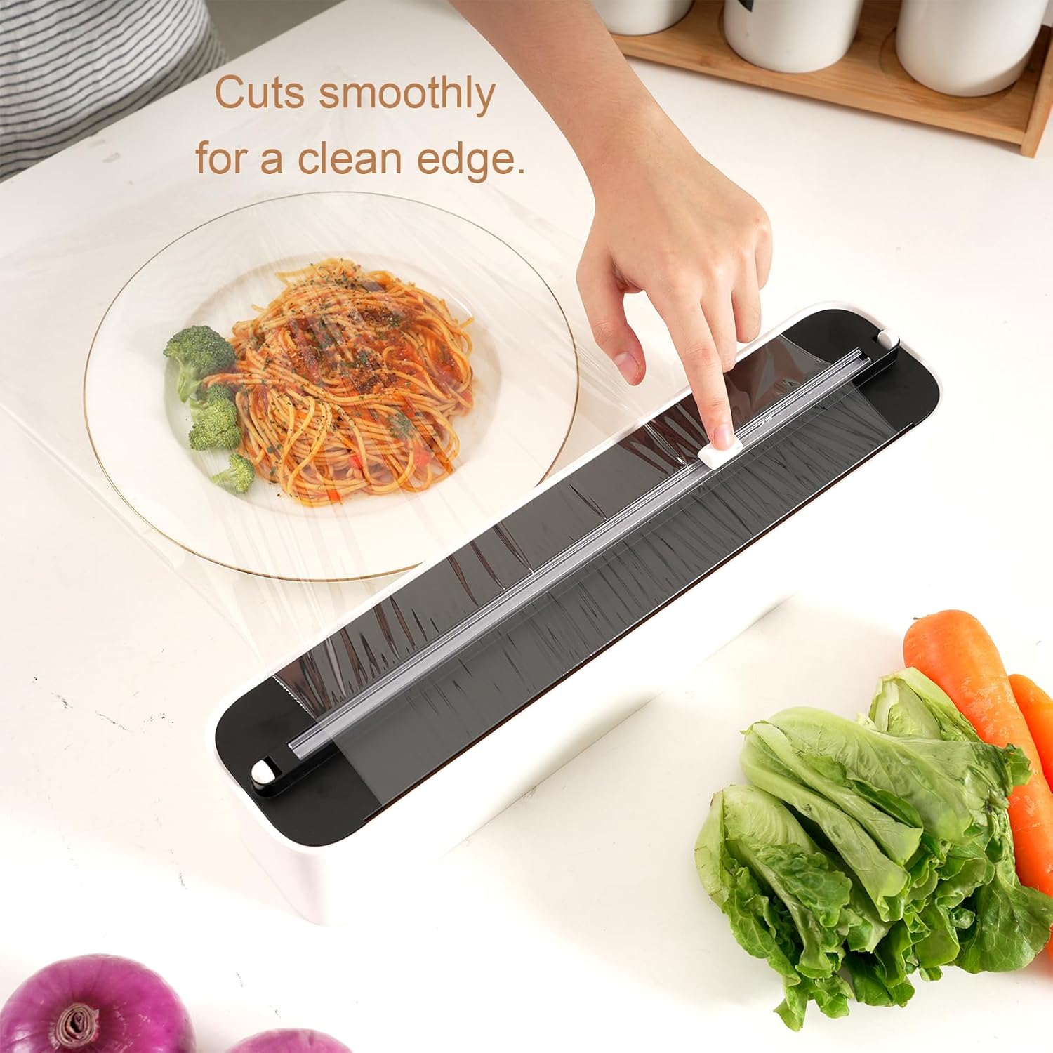 Plastic With Cutter Aluminum Foil Dispenser Refillable Wrap