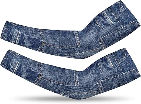 Amazon.co.jp: [ミミウィー] アームカバー アームスリーブ デニム材質