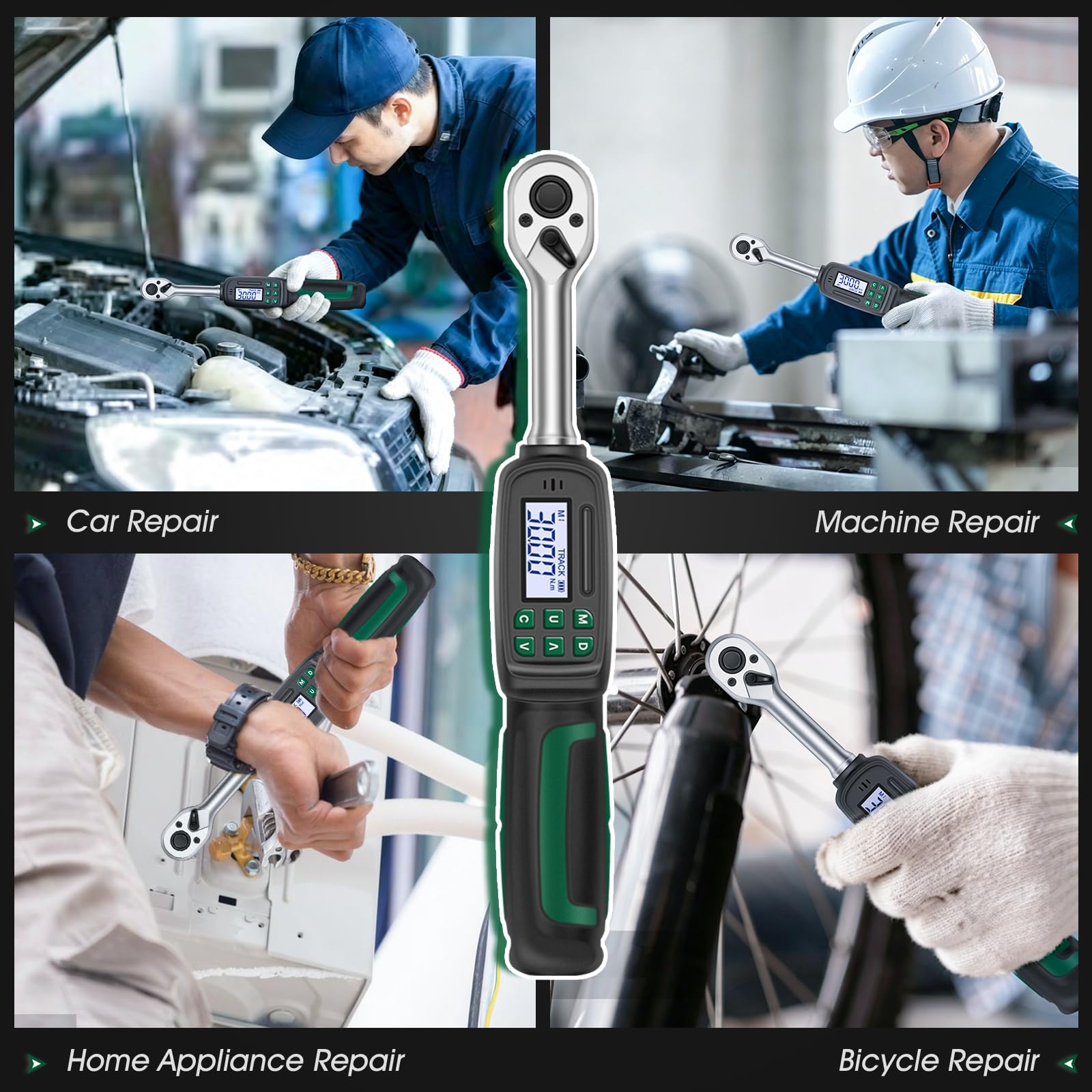 Llave dinamométrica digital, llave dinamométrica de 1,8-60 Nm para