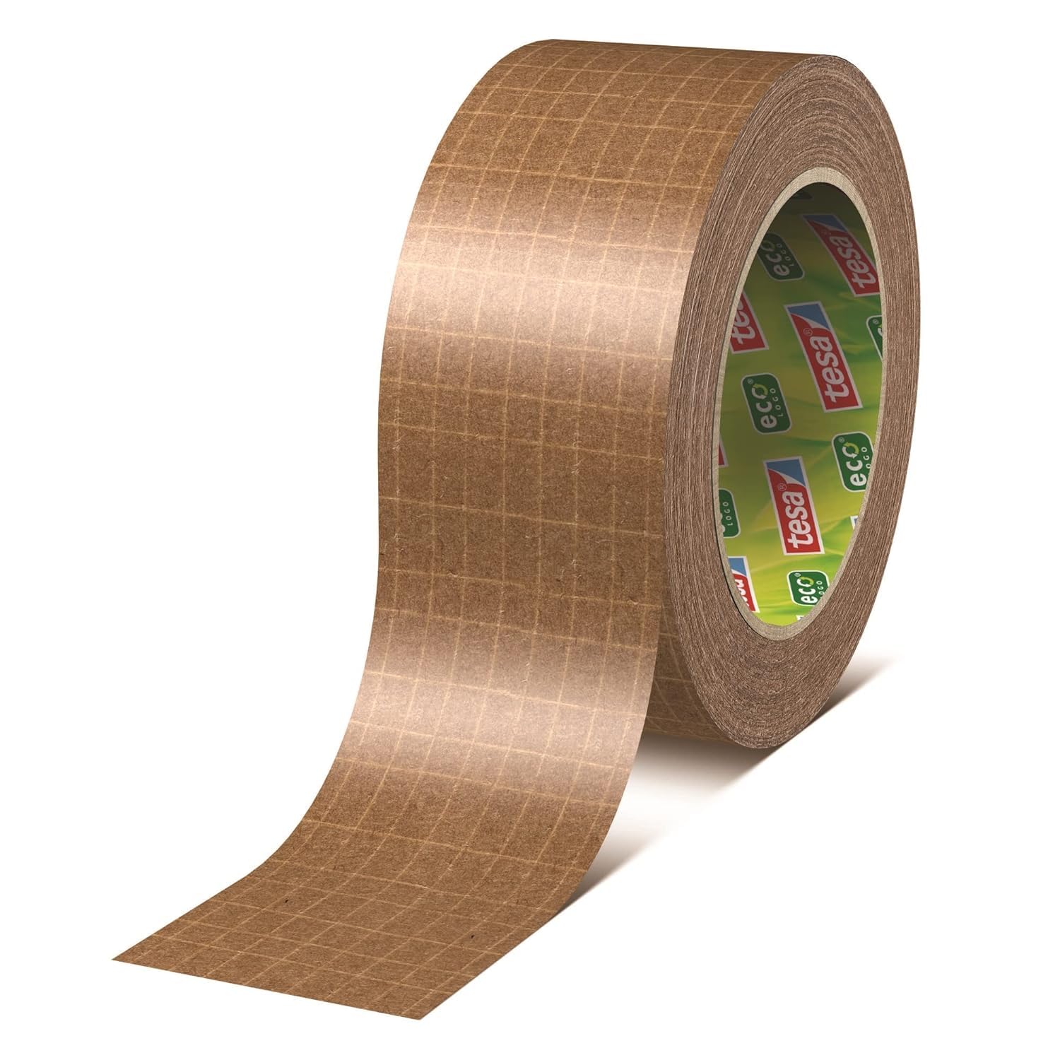 tesa Tesapack PAPER ULTRA STRONG ecoLogo - glasfaserverstärkt, mit extra starker Haftkraft - recyclingfreundliches Papier-Packband aus FSC-zertifizierten Rohstoffen - 25 m x 50 mm (10)