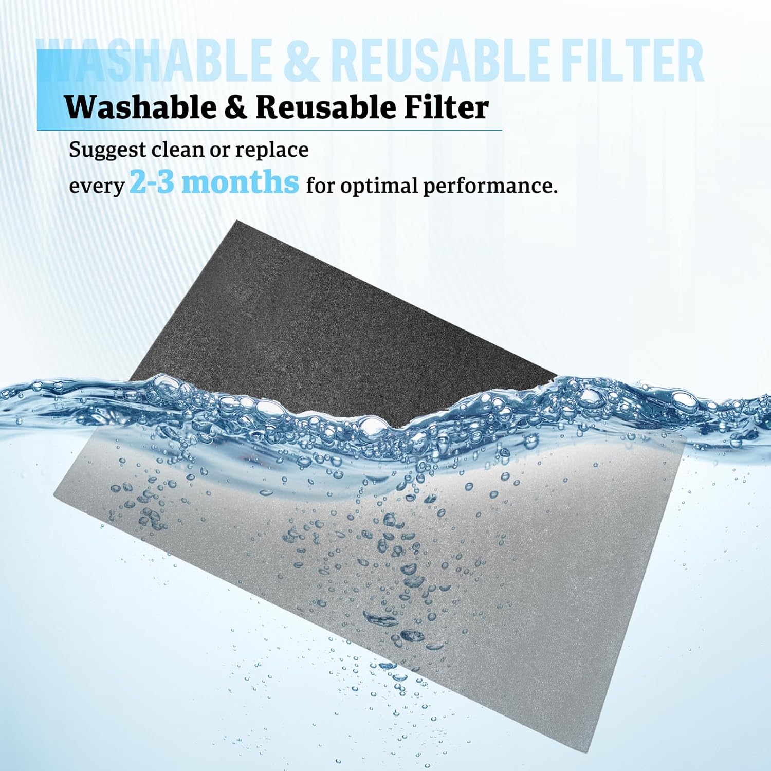 2 Pack Furnace Door Filter for Mobile Home, Washable Foam Air Filtration Compatible with Miller, Nordyne, Intertherm, Broan & Maytag furnaces 16" x 26" x 1/4"