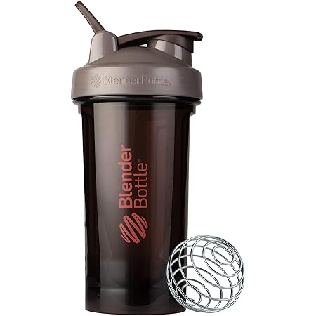 BlenderBottle Shaker Bottle Pro Series Perfect for Protein Shakes and Pre Workout, 24-Ounce, Ash