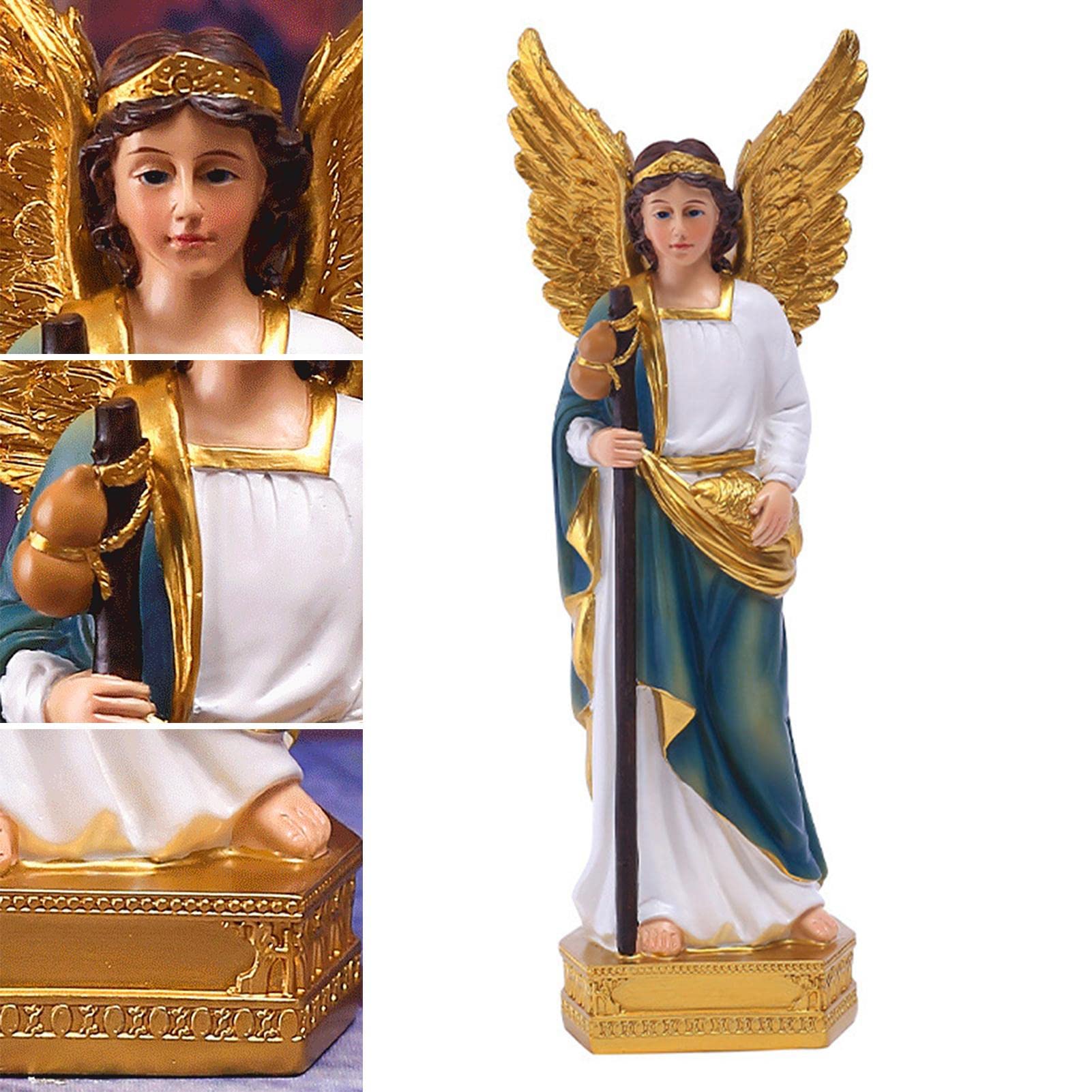 聖ラファエル 天使像 約30cm Amazon.co.jp: 天使ラファエルの装飾 |天然樹脂の大天使聖ラファエル