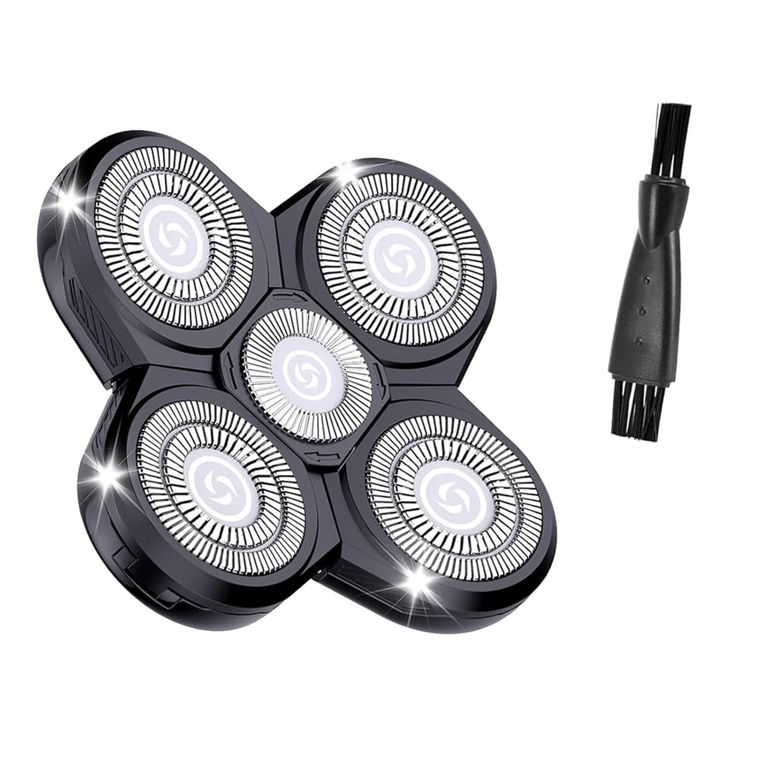 1Pcs Shaver Replacement Blades Refills Compatible with Freebird Head Shaver,Head and Face Electric Razor Shaver Head with Cleaning Brush for Men Gift