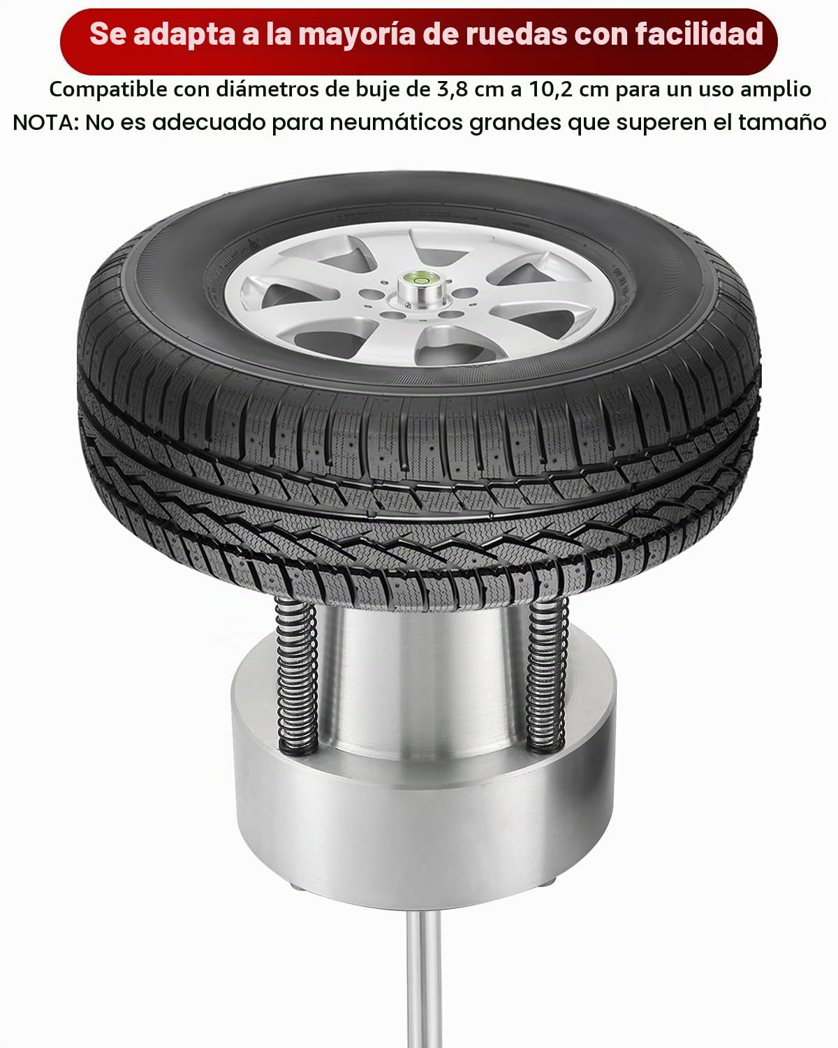 ATPEAM Equilibradora de Ruedas para Moto y Coche, Herramienta Profesional de Balanceo de Neumáticos, Precisa y Duradera