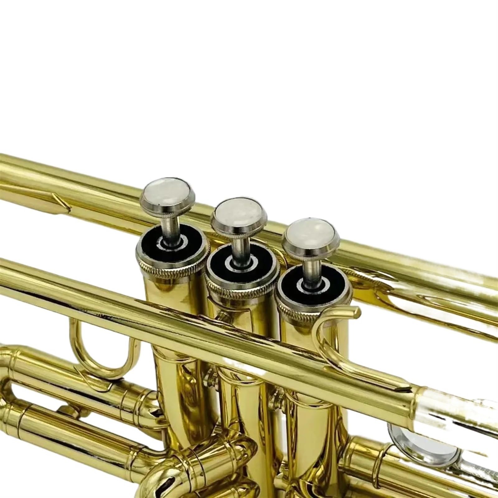 trąbka dla początkujących Bb Trąbka B Płaska Mosiężna Posrebrzana Profesjonalna Trąbka Instrumenty Muzyczne Ze Skórzanym Etui Instrument Dla Początkujących