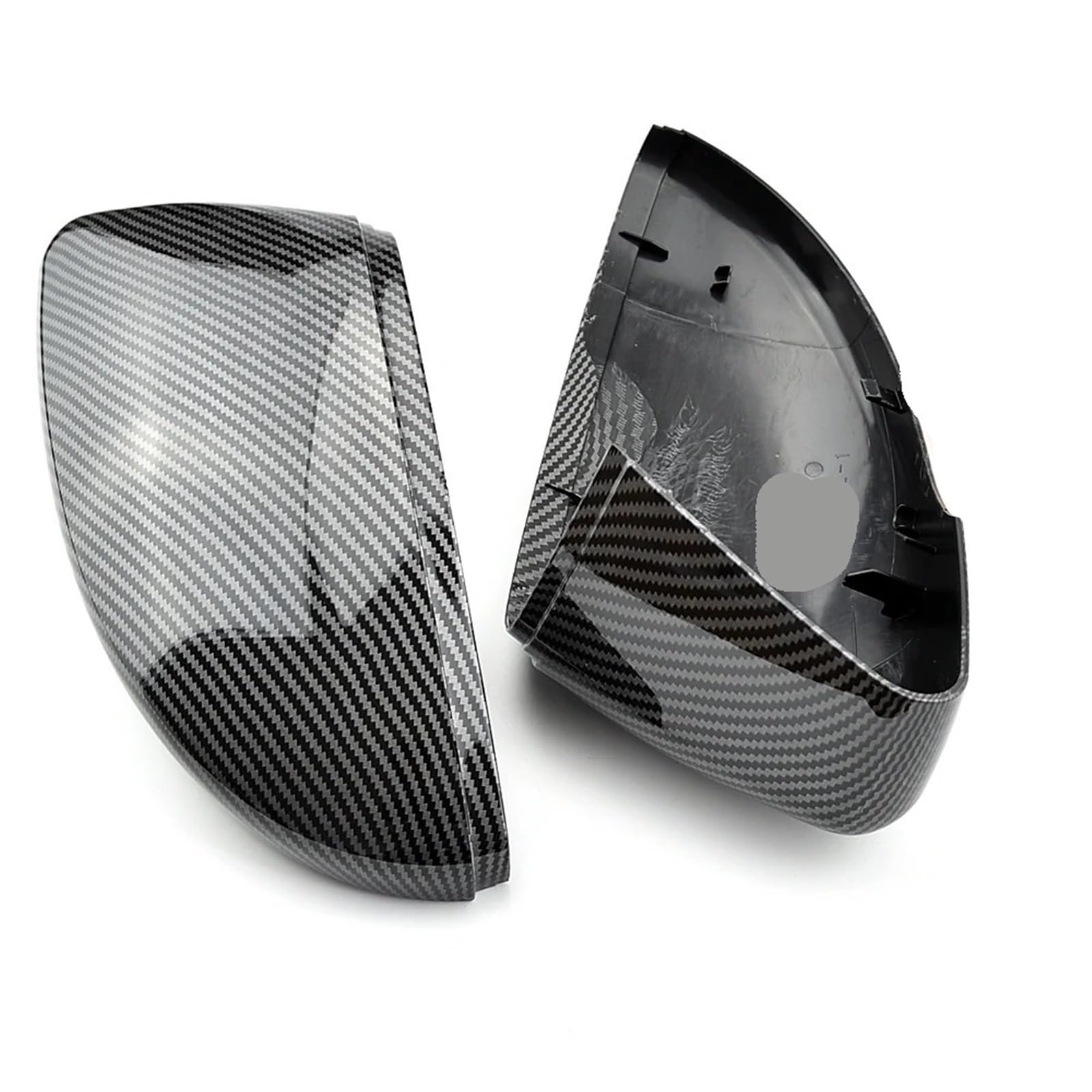 Coques de rétroviseurs Scirocco carbon look en ABS résistant aux impacts