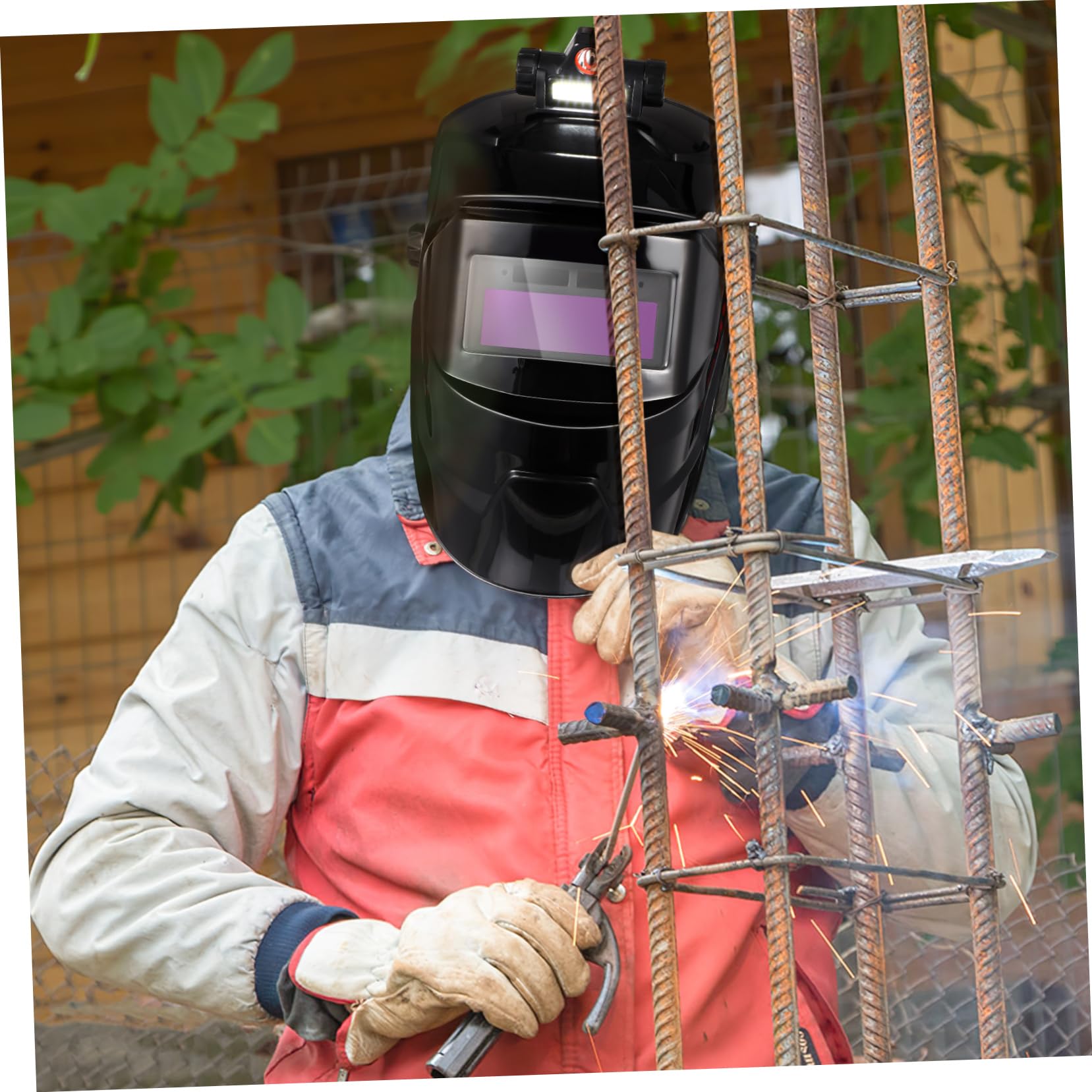 Maschera Protettiva per Saldatura Automatica 1116, Pp Nera | Schermo Ampio, Regolazione a Manopola, Oscuramento 8 Livelli, per Saldatura e Carbon Arc Gouging