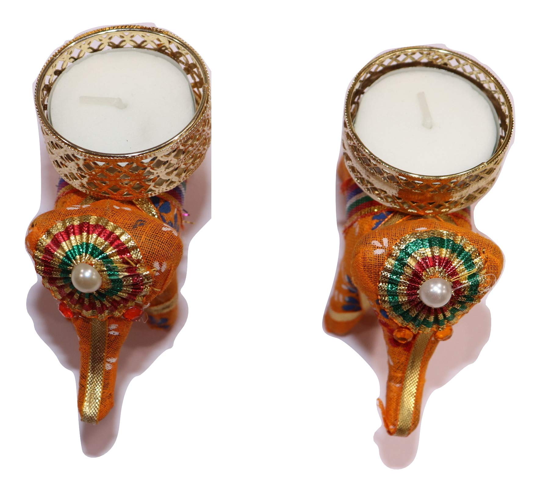 Decorazioni Diwali Diya Deepak In Terracotta Dipinti A Mano - Set 12