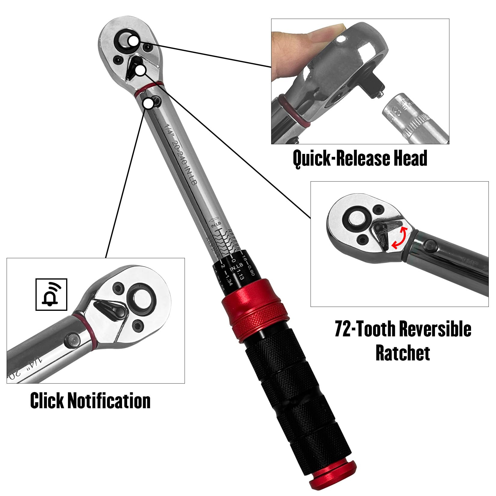 Amazon | YIYITOOLS バイクトルクレンチ50個セット、1/4インチドライブ