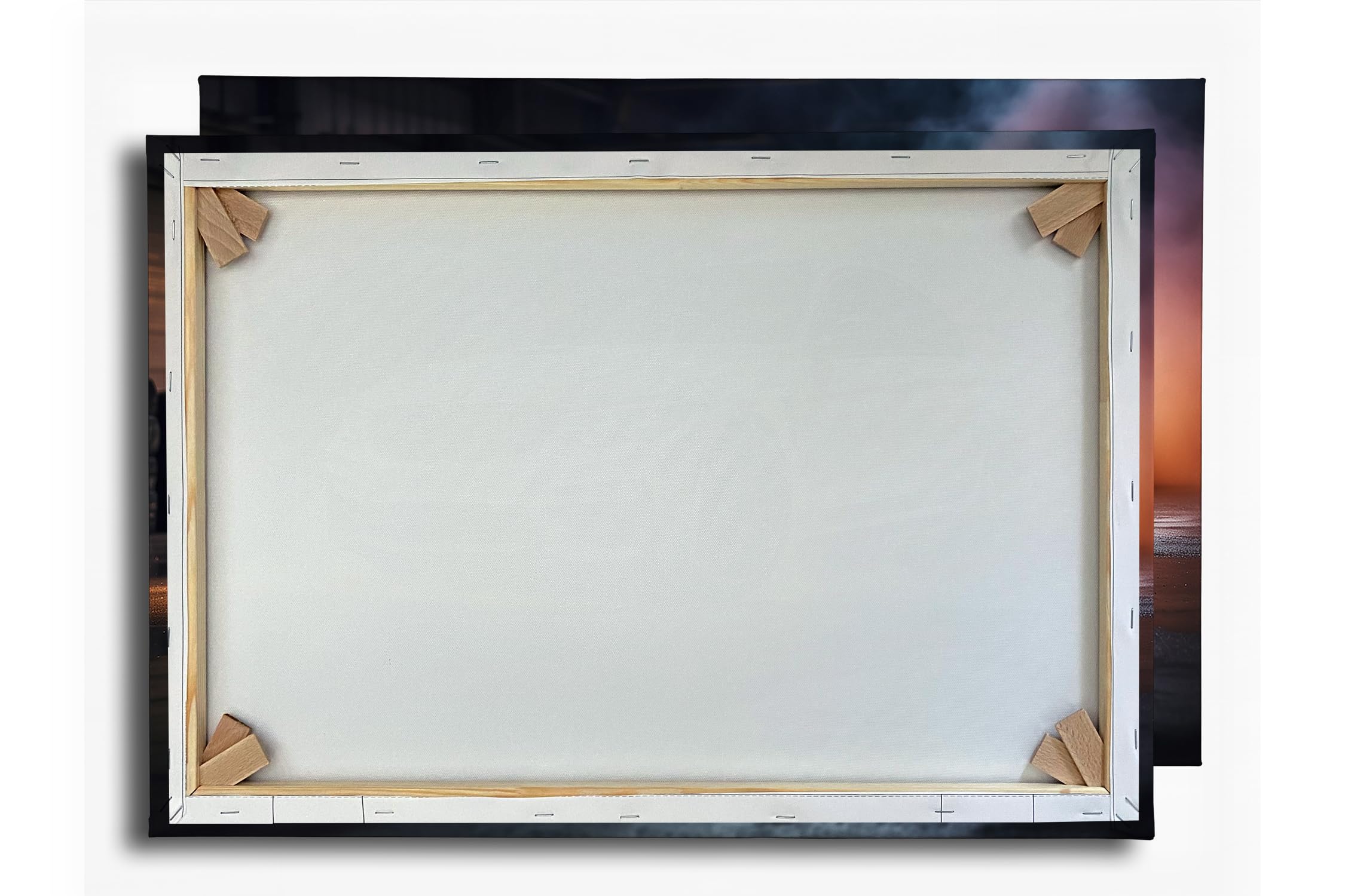 deyoli Leinwandbild Rauch und Power – ein BMW entfesselt pure Drift-Energie. Format: 80x60cm XXL Kunstdruck Bild auf Keilrahmen/Wandbild/Wohnzimmer Dekoration