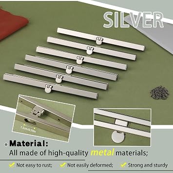 6 Pieces Clasp Lock Packs,BUTUZE 7.48Inch Metal Purse Frame Kiss Clasp Lock with Comfortable Grip, Bag Supplies for Purse Making,Bag Making,Leather Craft DIY