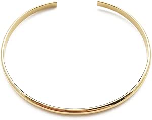 HONEYCAT Thin Beaded Choker Necklace – Delicate Gold/Rose Gold/Silver Chain, 14-18 Inch