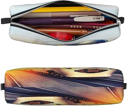 Miniatura 3 de LUBHWT Estuche moderno de tren de gran capacidad, estuche para lápices, estuche para lápices, estuche para la escuela, oficina, niñas, niños y