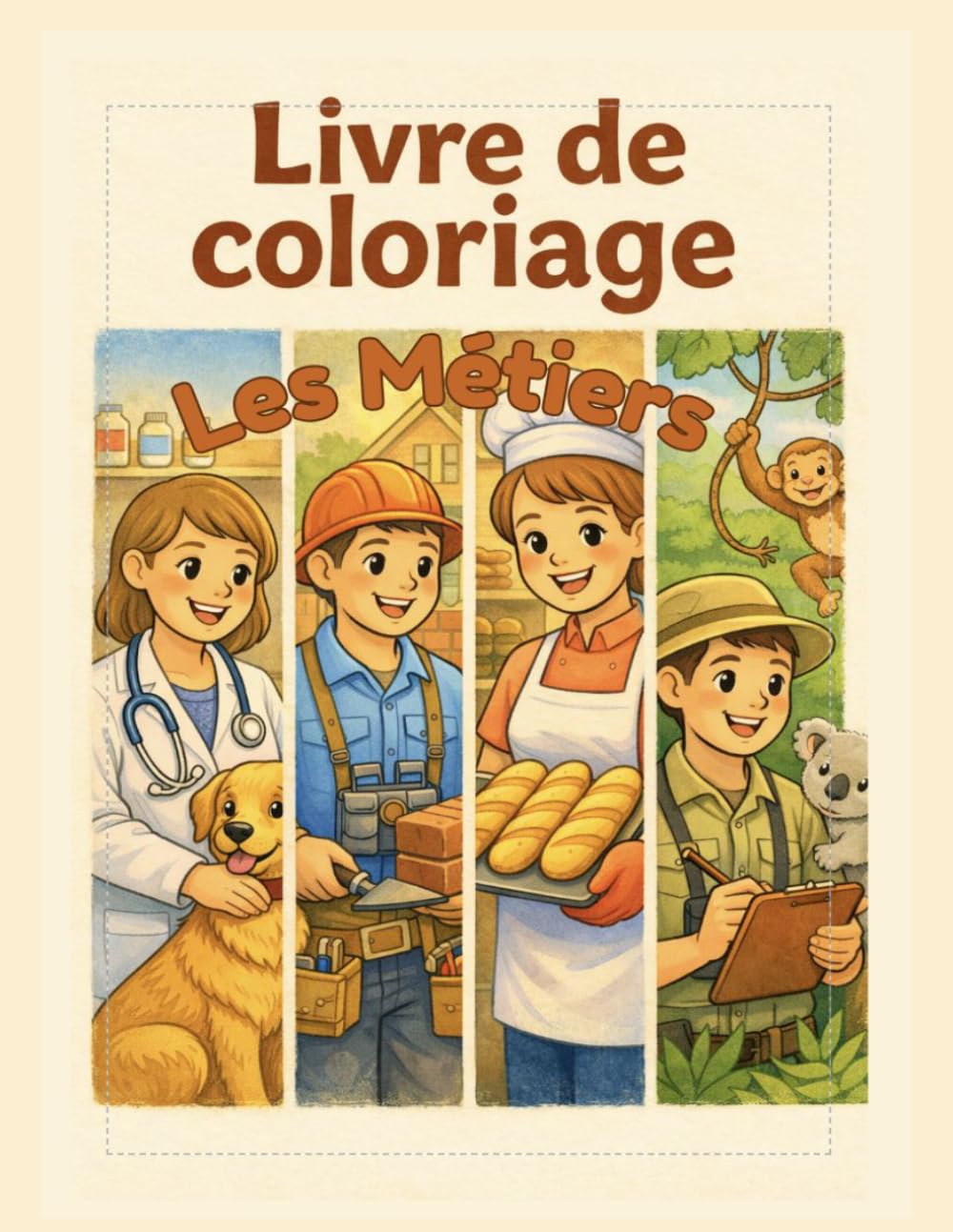 Livre de Coloriage: Les Métiers