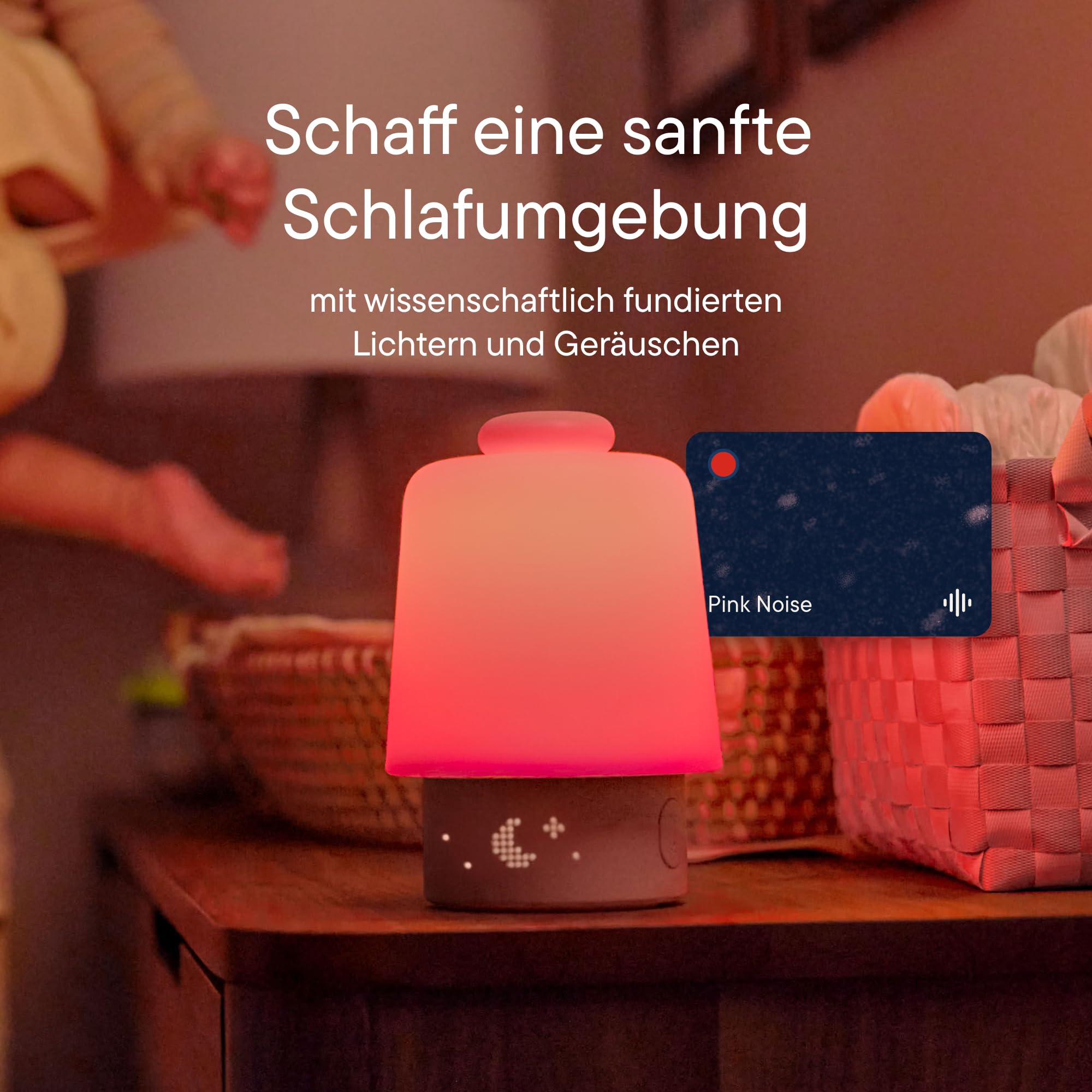 Hatch Baby Soundmaschine & Nachtlicht – Baby White-Noise-Maschine und Licht, Schlaftrainer, Routinen-Builder, Time-to-Rise-Wecker für Baby- und Kinderzimmer