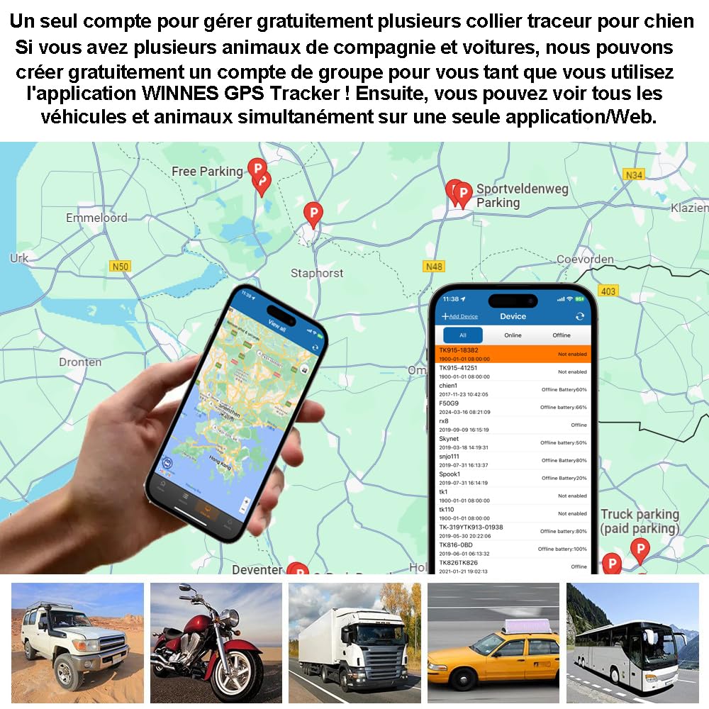 TKMARS 4G GPS Tracker Auto senza ABO Anti-theft Localizzatore GPS per Auto Magnetic Car Tracker GPS Batteria Lungo Online e in Tempo Reale Impermeabile 20000 mah TK918