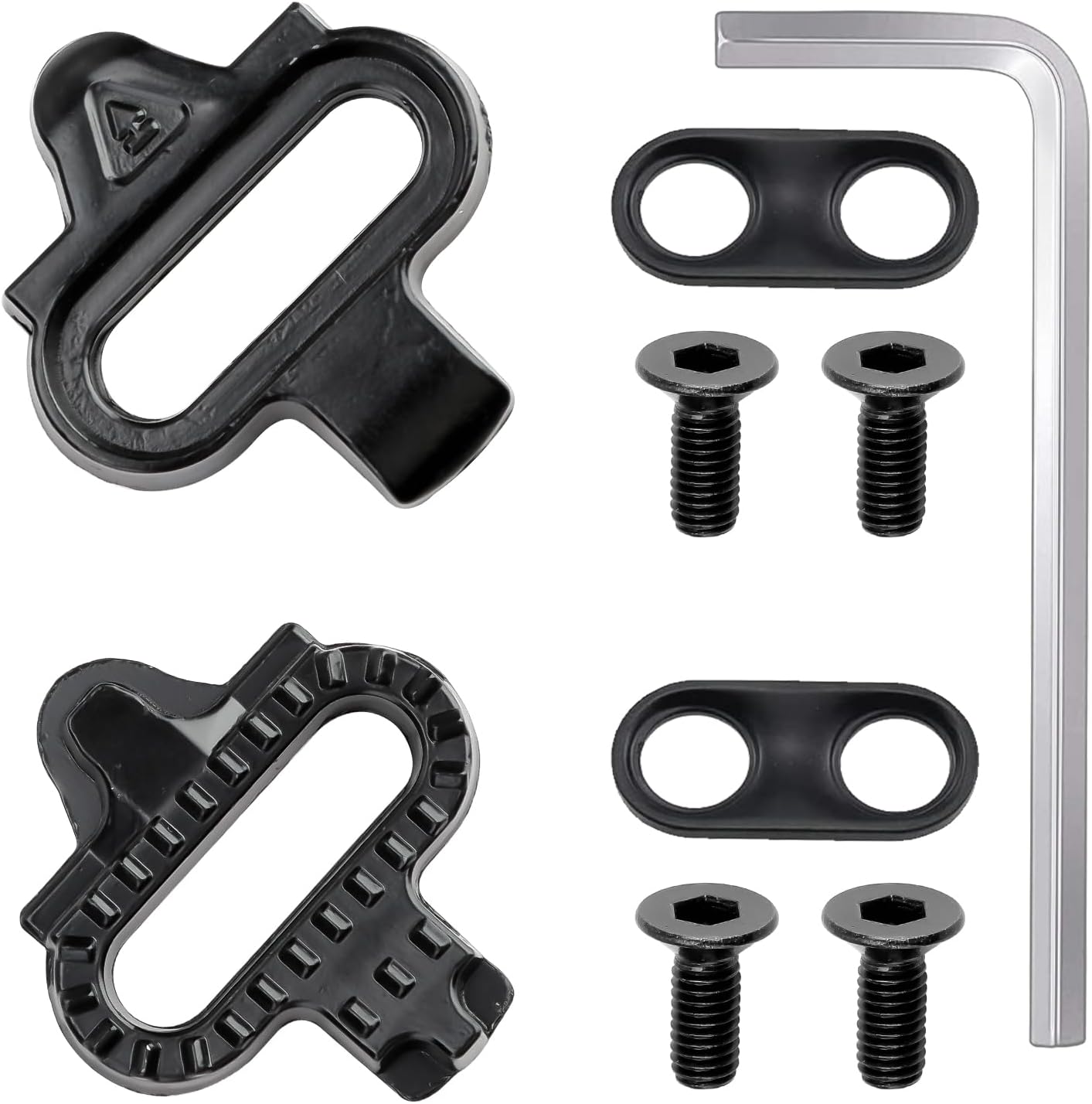 Bike SPD Cleats, Strong Bicycle Shoe Clips SelfLocking Pedal Cleat for