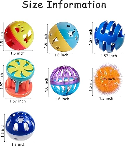 Miniatura 2 de Juego de 26 piezas de juguetes para gatos y gatitos (1.5'' - 2.1'')