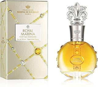 Princesse Marina de Bourbon Royal Marina Diamond Eau de Parfum for Women - Amber Scent - Opens with Notes of Grapefruit and Blackcurrant - Perfume for Seductive and Confident Ladies - 1 oz