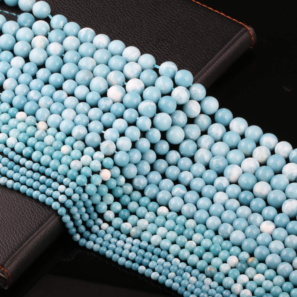 Larimar - Cuenta De Piedra Natural - Joyería